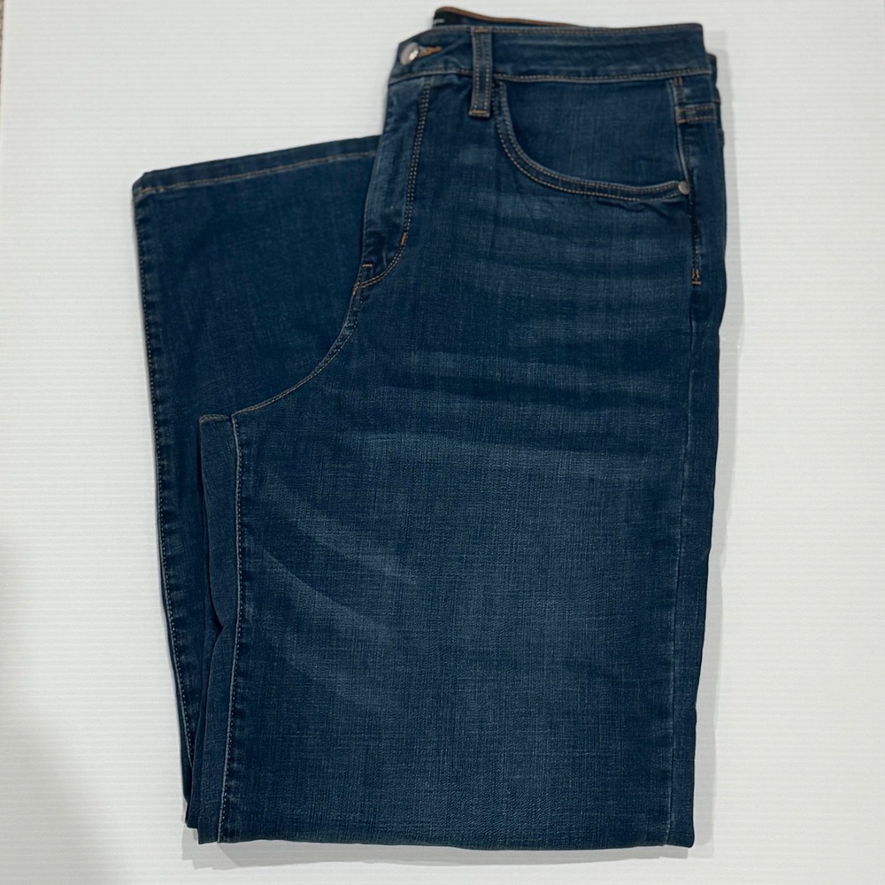 Alexander Jane Women XL Wide Leg Jeans Dark Wash High Rise Denim Pants